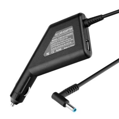 19.5V 4.62A 90W 4.5*3.0mm Laptop Car adapter Charger with QC 3.0 USB port Replacement For HP Pavilion 11 14 15 17